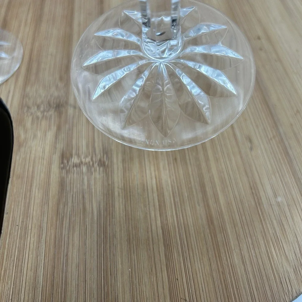 Set‎ of 2 Lenox USA Charleston Crystal Wine Glass 6 3/4